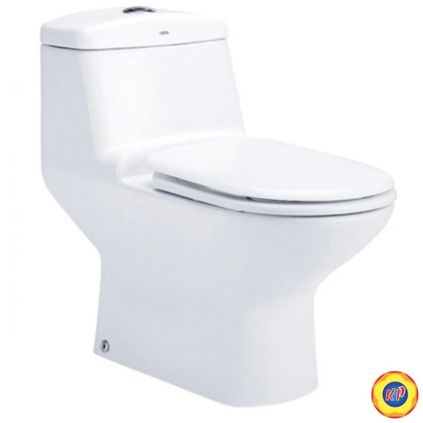 Bồn Cầu COTTO C1111 1 Khối Victor Xả Nhấn