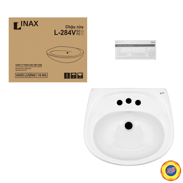 Chậu Rửa Lavabo Inax L-284V (L284V) Treo Tường