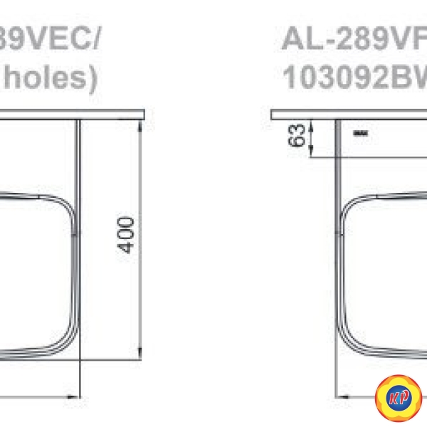 Chậu Rửa Lavabo Inax AL-289V (AL289V) Treo Tường Aqua Ceramic