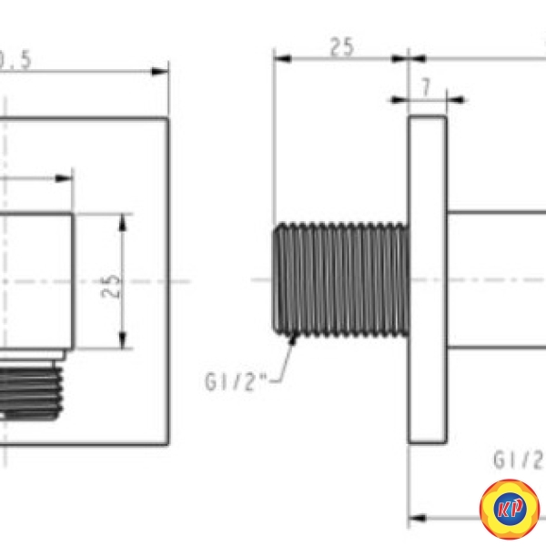 Co Nối Vuông American Standard FFAS9142 EasySET