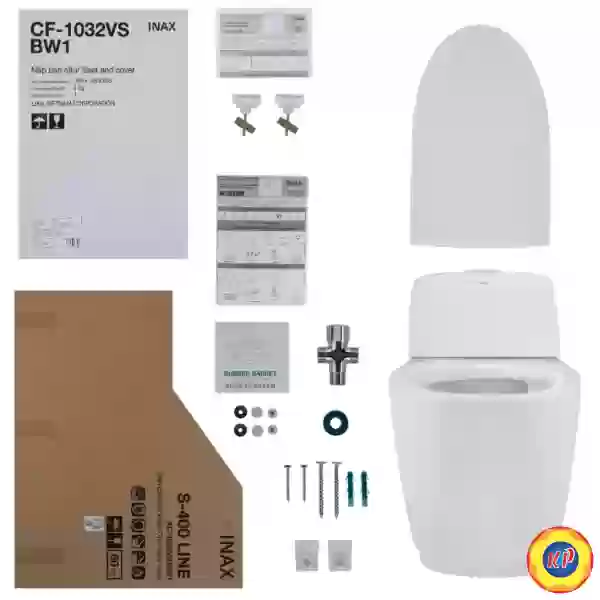 Bồn Cầu INAX AC-1032VN (AC1032VN) 1 Khối Nắp Êm Aqua Ceramic