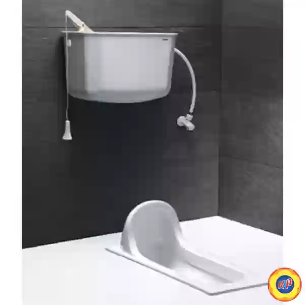 Bồn Cầu Xổm CAESAR CS1280 Thùng T1110 Treo Tường
