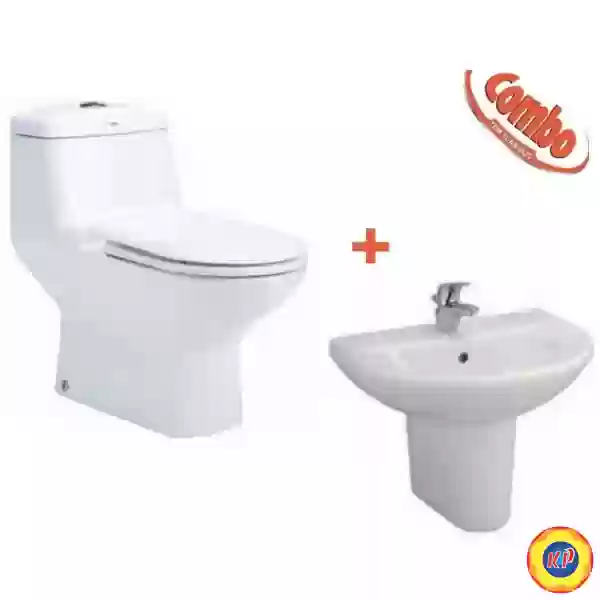 Combo Cotto 5 Trọn Bộ Bồn Cầu Và Lavabo C1111 + C014/C4201