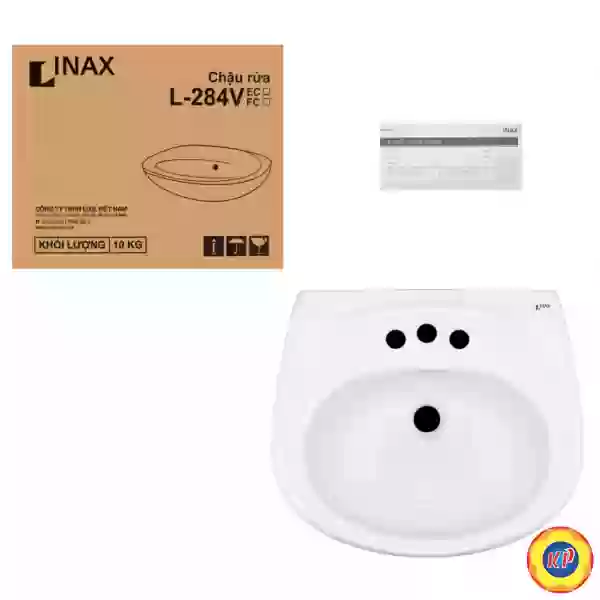 Lavabo Treo Tường Inax L-284V/L-284VC Kèm Chân Ngắn