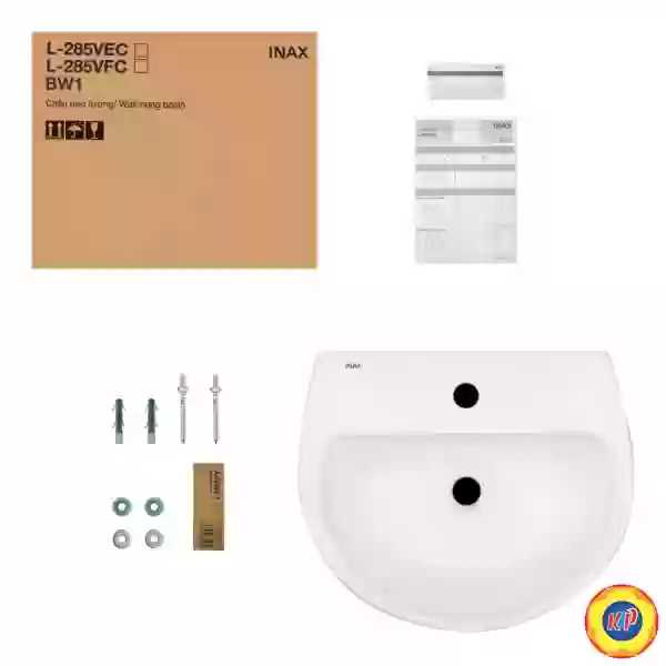 Lavabo Treo Tường Inax L-285V/L-288VD Kèm Chân Dài