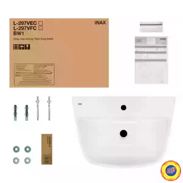 Lavabo Treo Tường Inax L-297V/L-297VC
