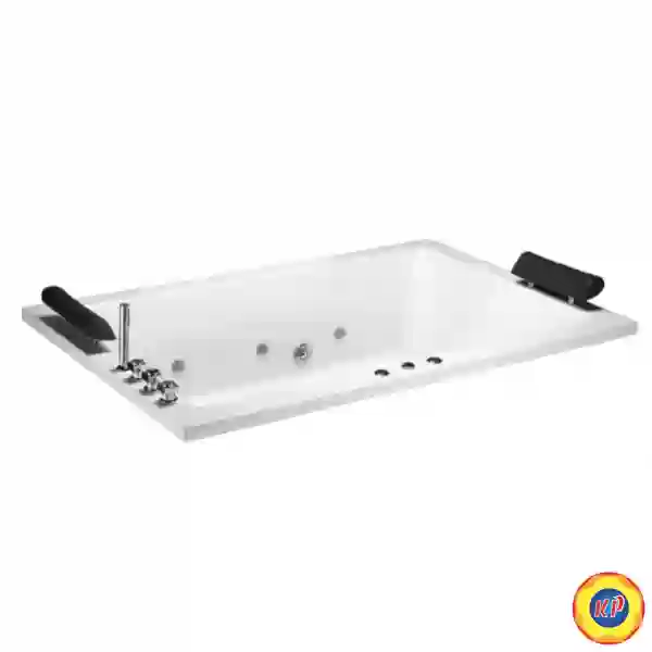 Bồn Tắm CAESAR MT7180C Đôi Massage Xây Có Đèn 1.8M