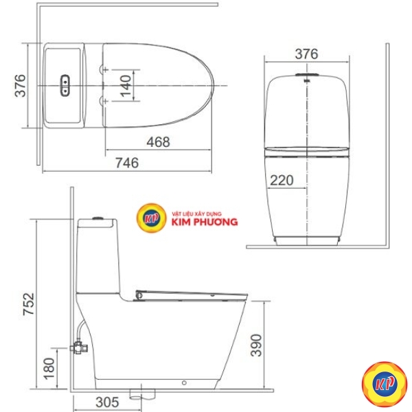 Bồn Cầu Điện Tử INAX AC-832/CW-H20VN