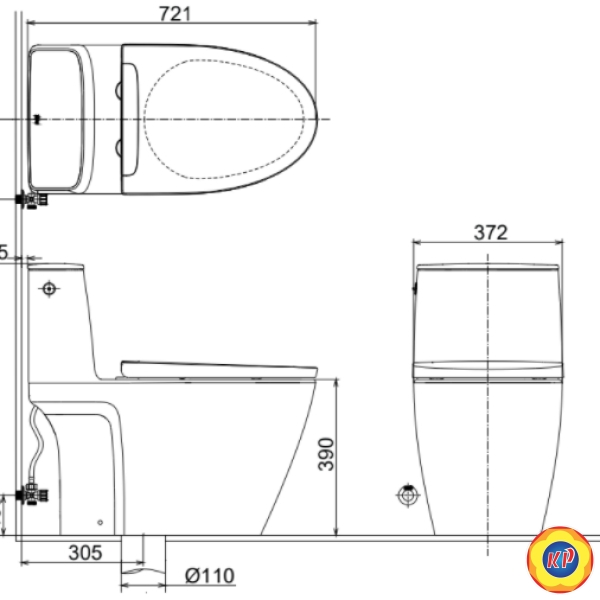 Bồn Cầu Điện Tử INAX ACT-902/CW-H20VN Xả Không Chạm