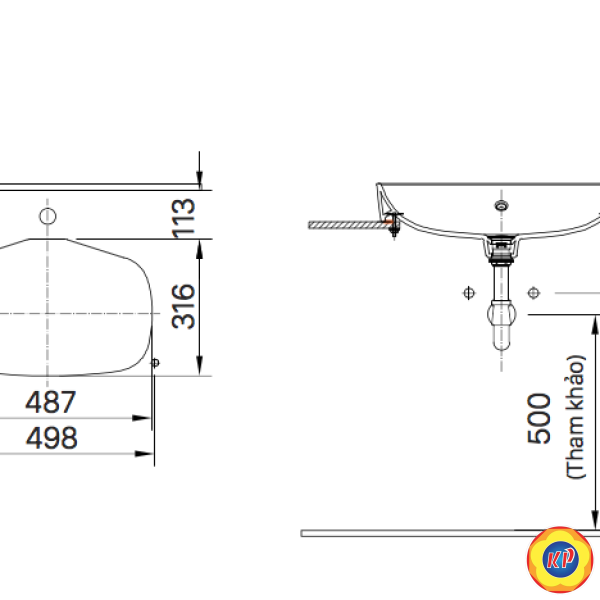 Chậu Rửa Lavabo Inax AL-299V (AL299V) Đặt Bàn AquaCeramic