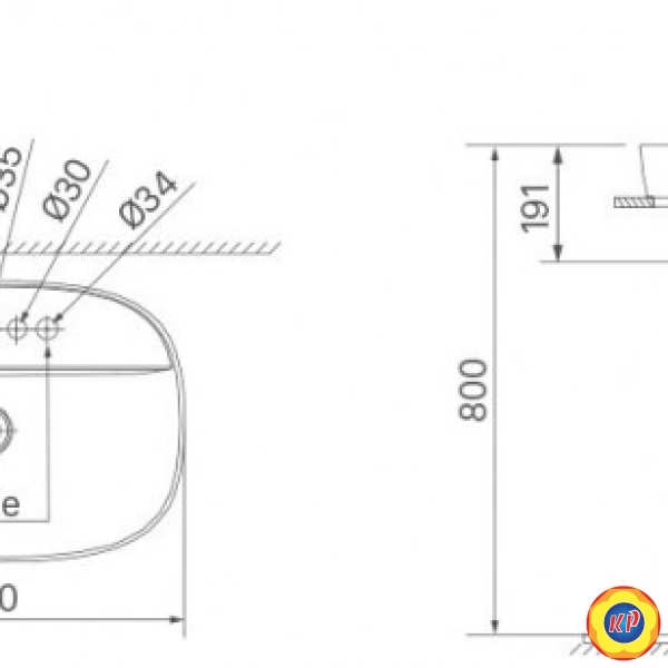 Chậu Rửa Lavabo Inax AL-652V (AL652V) Đặt Bàn AquaCeramic