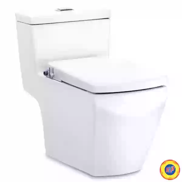 Bàn Cầu 1 khối COTTO C107127(CN) Tetragon Nắp Rửa Cơ