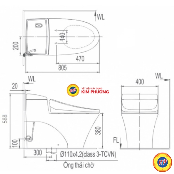Bồn Cầu Điện Tử INAX AC-1008R/CW-H20VN