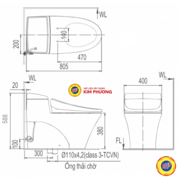 Bồn Cầu Điện Tử INAX AC-1017R/CW-H20VN