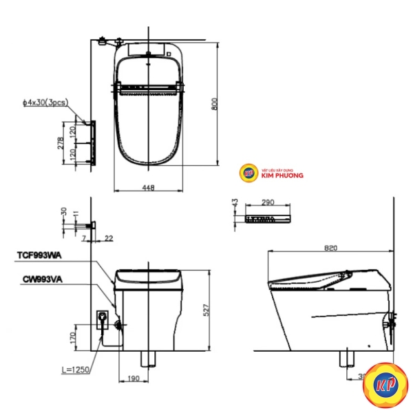 Bồn Cầu Điện Tử TOTO CW993VA/TCF993WA NEOREST XH II