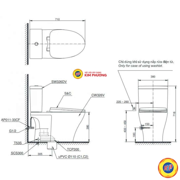 Bồn Cầu Điện Tử TOTO CS326DW16/TCF23410AAA C2