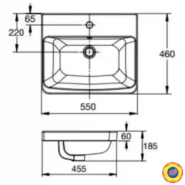 Chậu Lavabo Đặt Bàn American Standard WP-F417 Acacia E