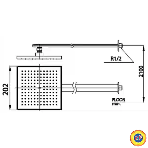 Bát sen Cotto ZF06#BL  Âm Tường Màu Đen