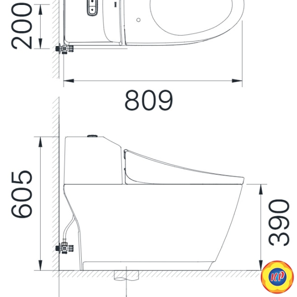 Bồn Cầu Điện Tử INAX AC-1032/CW-KB22AVN