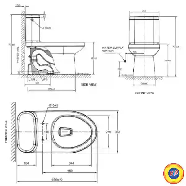Bồn Cầu Xả Gạt American Standard 2045-WT Dòng Cadet