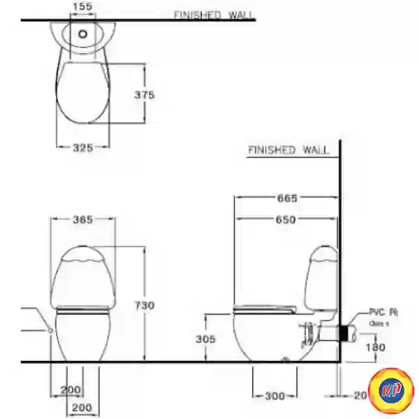 Bồn Cầu Trẻ Em COTTO C15017 LM Googai