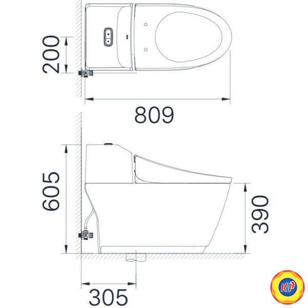 Bồn Cầu Điện Tử INAX AC-1032/CW-H20VN