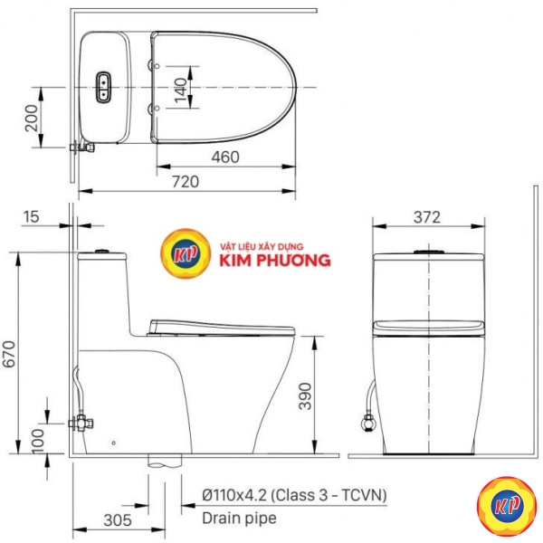 Bồn Cầu Điện Tử INAX AC-989/CW-KA22AVN Có Remote