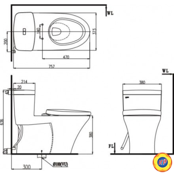 Bồn Cầu INAX AC-900R/CW-S32VN Nắp Rửa Cơ