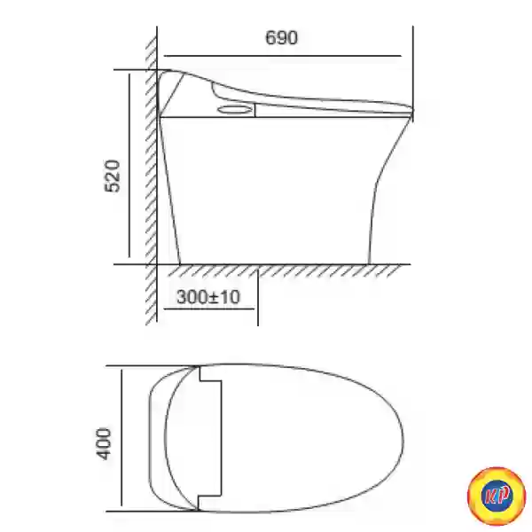 Bồn Cầu Thông Minh Viglacera V93.WB