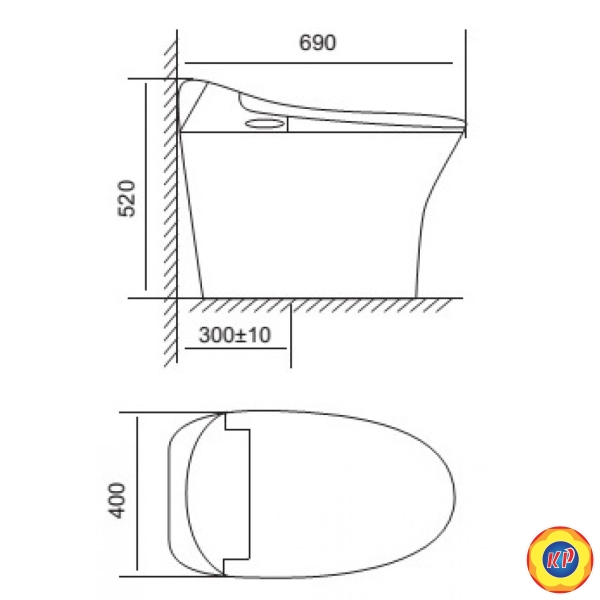 Bồn Cầu Thông Minh Viglacera V94.R