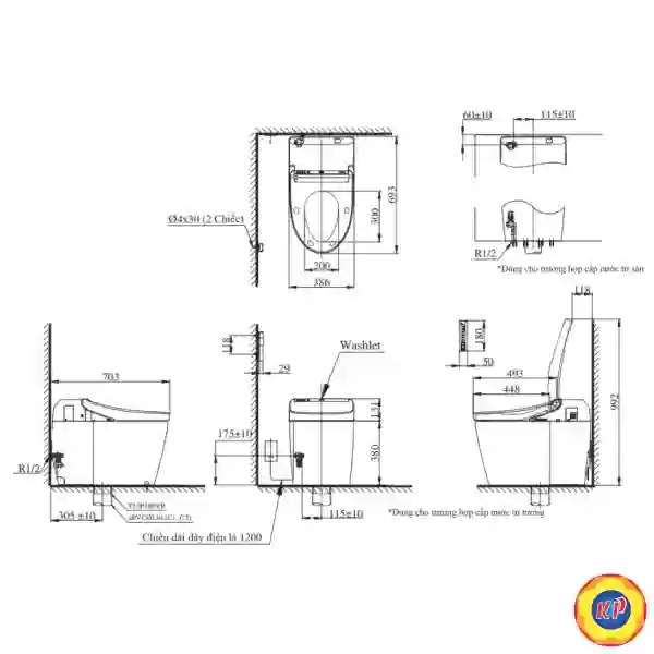 Bồn Cầu Thông Minh TOTO CS988VT/TCF9575Z NEOREST DH
