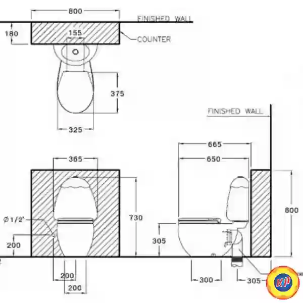 Bồn Cầu Trẻ Em COTTO C15007 Googai
