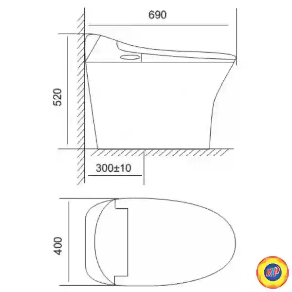 Bồn Cầu Thông Minh Viglacera V93