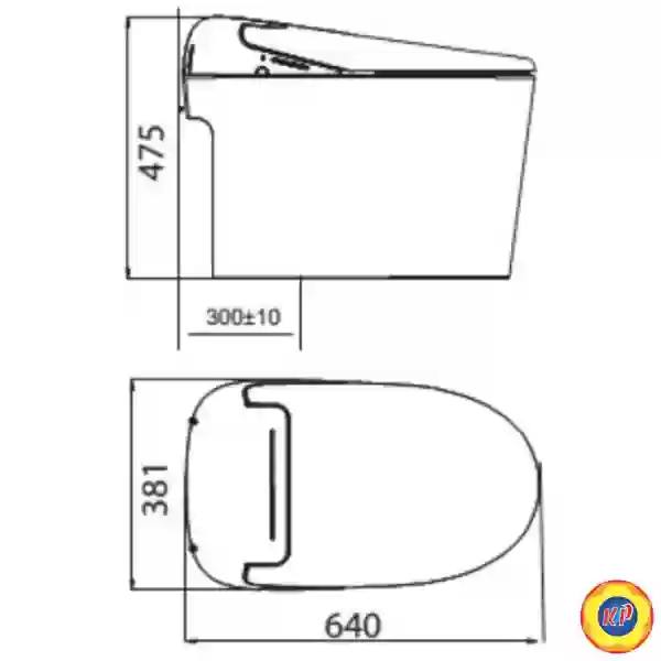 Bồn Cầu Thông Minh Viglacera V97