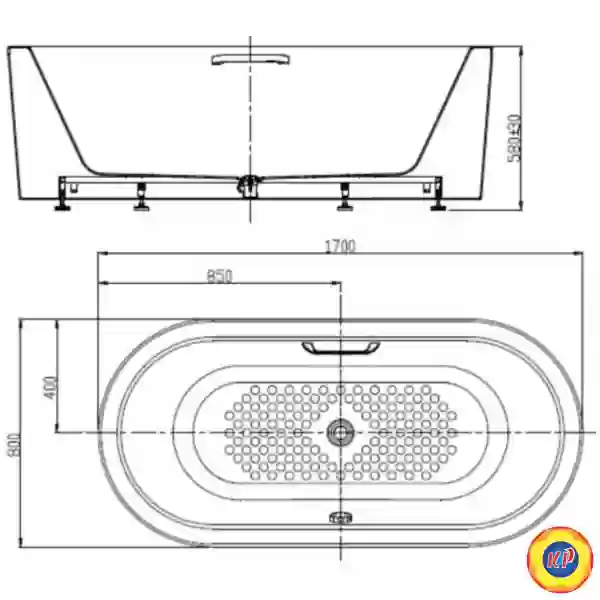 Bồn Tắm Đặt Sàn American Standard Yếm Acacia BTAS2732 1.7M