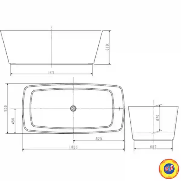 Bồn Tắm Đặt Sàn American Standard Đá Zenistone BTAS9831 1.85M