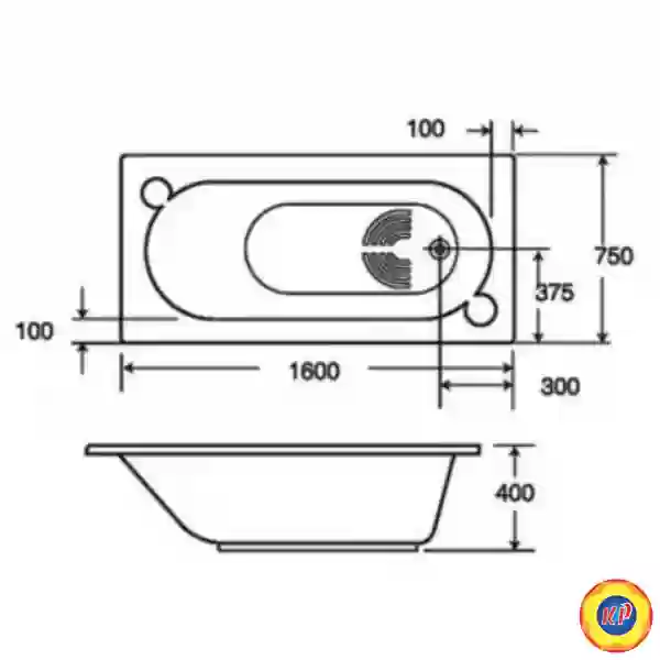 Bồn Tắm Xây American Standard 8161-WT Saturn 1.6 M