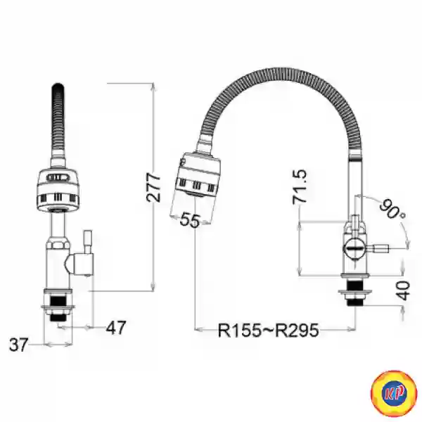 Vòi Bếp Lạnh CAESAR K025C Gắn Chậu
