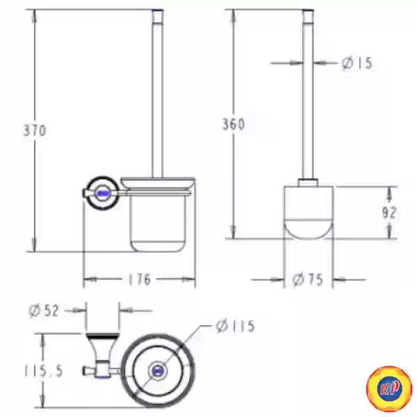 Cọ Vệ Sinh American Standard WF-0286 Heritage