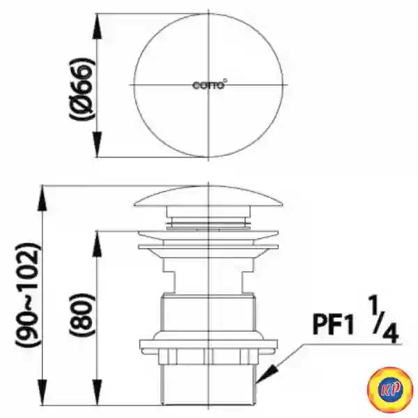 Bộ Xả Nhấn Lavabo COTTO CT665(HM)