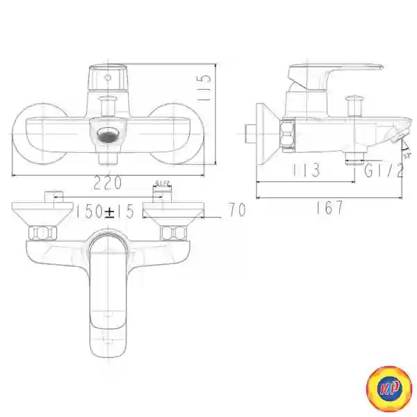 Củ Sen Nóng Lạnh American Standard WF-1M11 Loven
