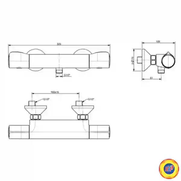 Củ Sen Nhiệt Độ American Standard WF-4950 Temptacion