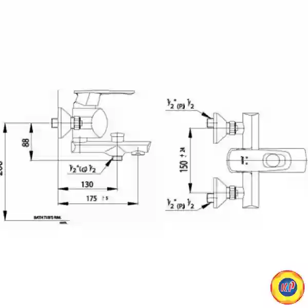 Củ Sen Tắm COTTO CT360N Majesty II Nóng Lạnh