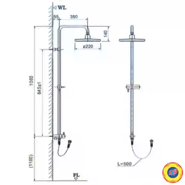 Thân Sen Cây INAX BFV-CL2 (BFVCL2) Tắm Đứng