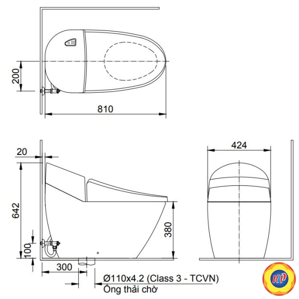Bồn Cầu Điện Tử INAX AC-2700/CW-H18VN