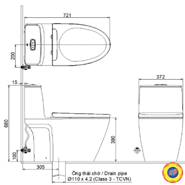 Bồn Cầu INAX AC-902/CW-S32VN Nắp Rửa Cơ