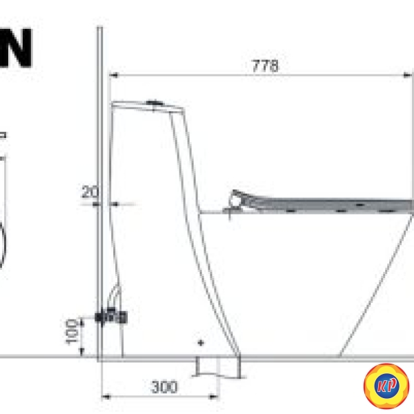 Bồn Cầu INAX AC-919R/CW-S15VN Nắp Rửa Cơ