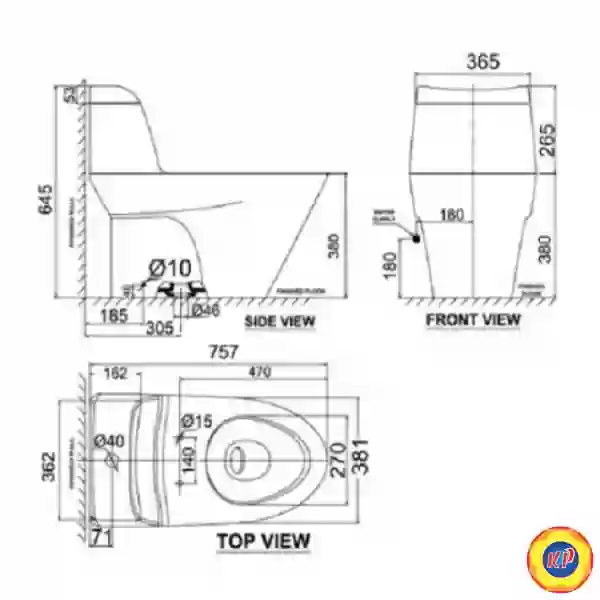 Bồn Cầu Nắp Rửa Cơ American Standard VF-2010S Dòng Activa