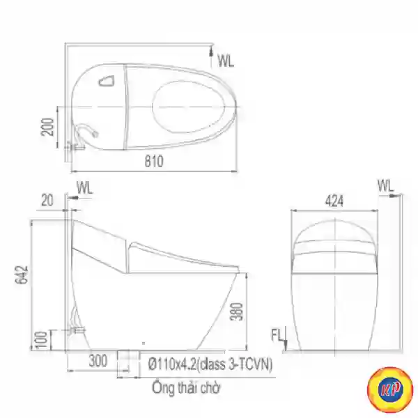 Bồn Cầu Thông Minh INAX AC-2700/CW-KA22AVN