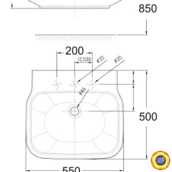 Chậu Lavabo Đặt Bàn American Standard WP-F628 IDS Clear